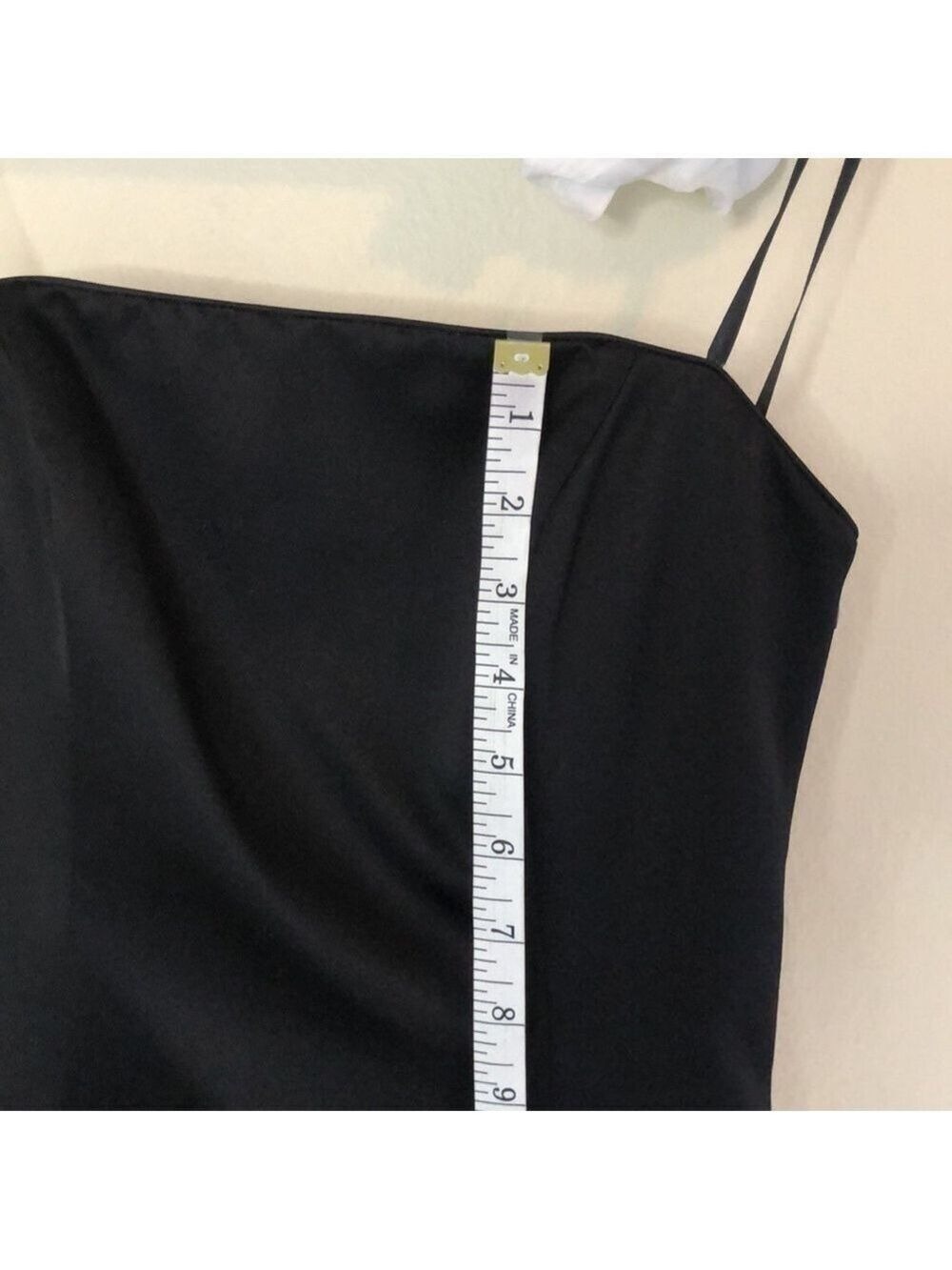 J. Peterman Strapless Black Evening Gown Fitted Waist Ladder Back Women's SZ 2 - Picture 15 of 16